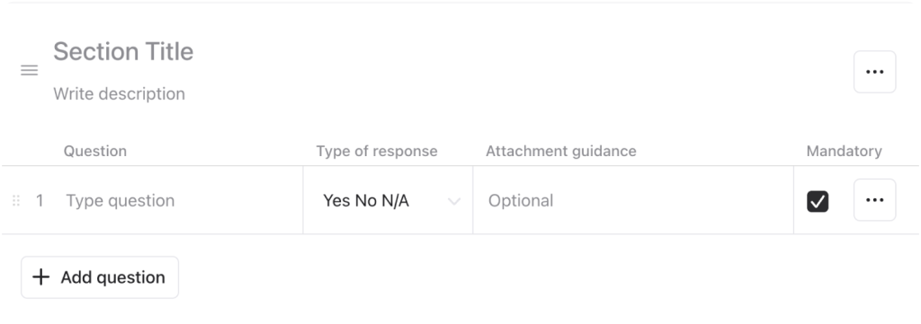 Raken checklist builder.