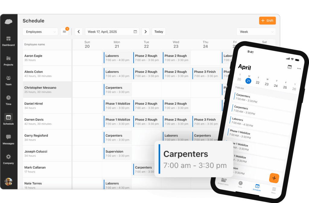 construction resource scheduling software.